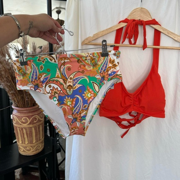 NWT ANTONIO MELANI HIGH WAISTED BIKINI SET - M/L - Picture 8 of 8